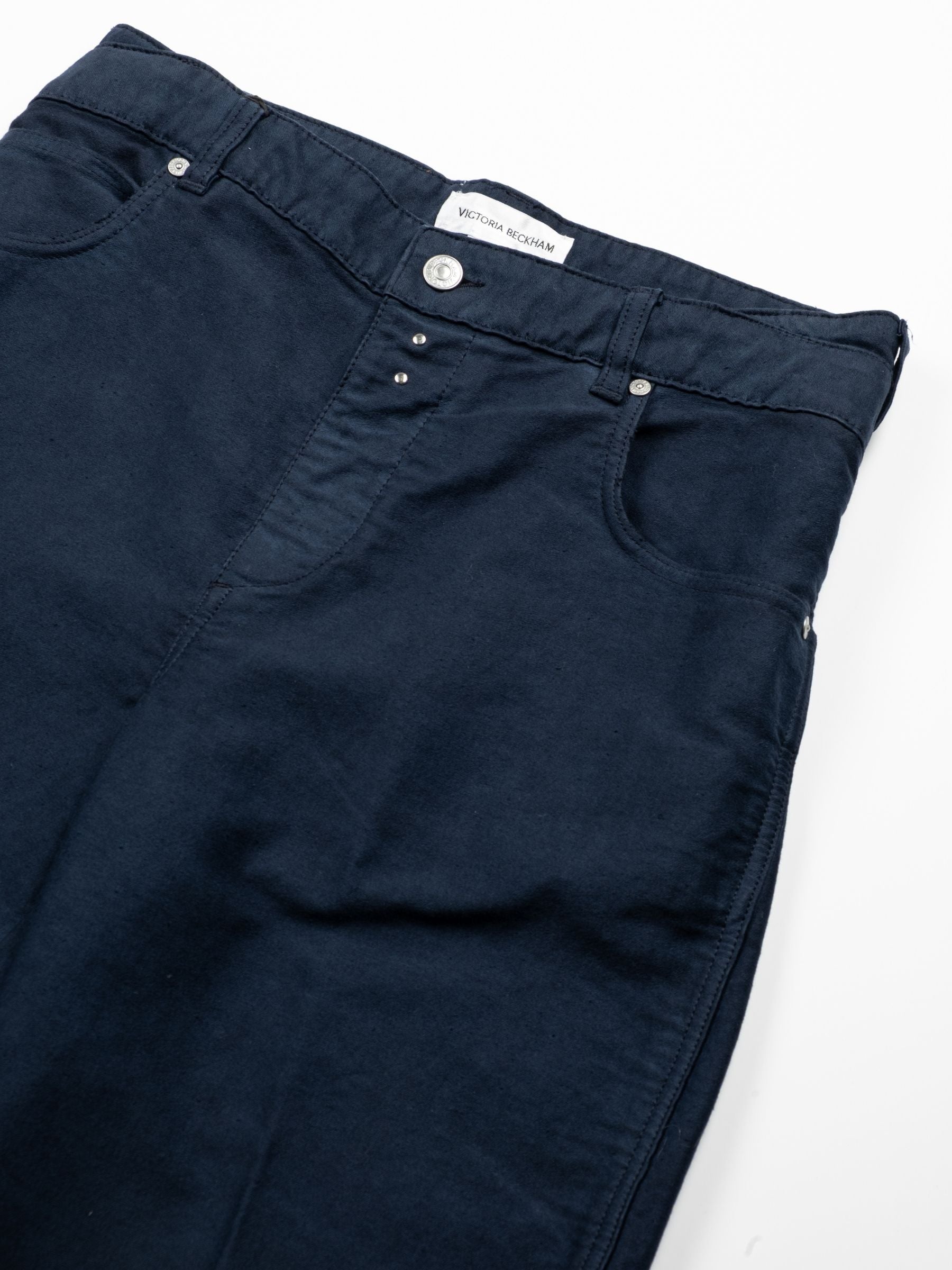 Victoria Beckham Split Detail Utility Trouser Navy