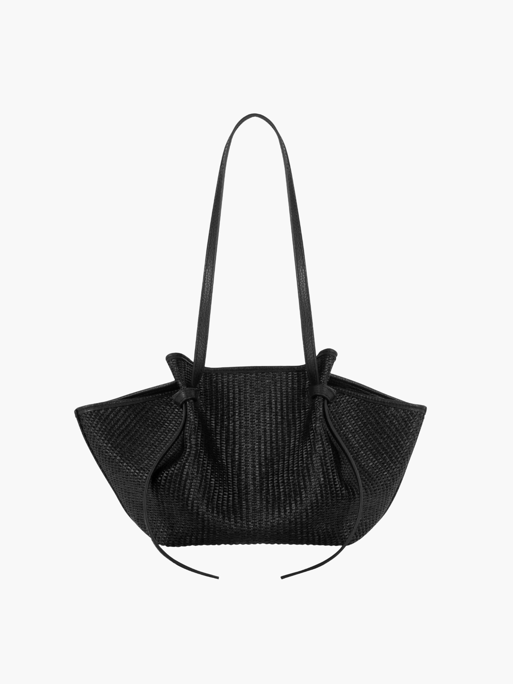 Yuzefi Mochi Woven Raffia Black